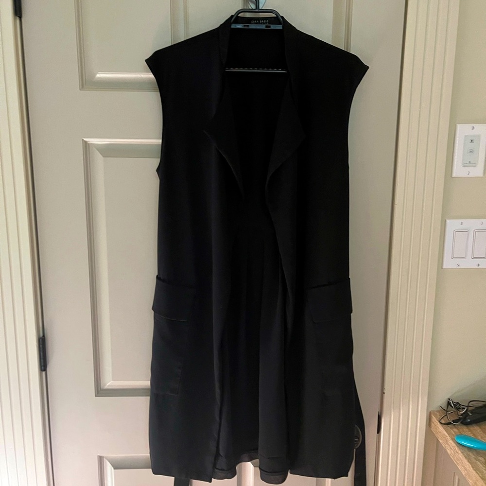 Zara Long belted vest